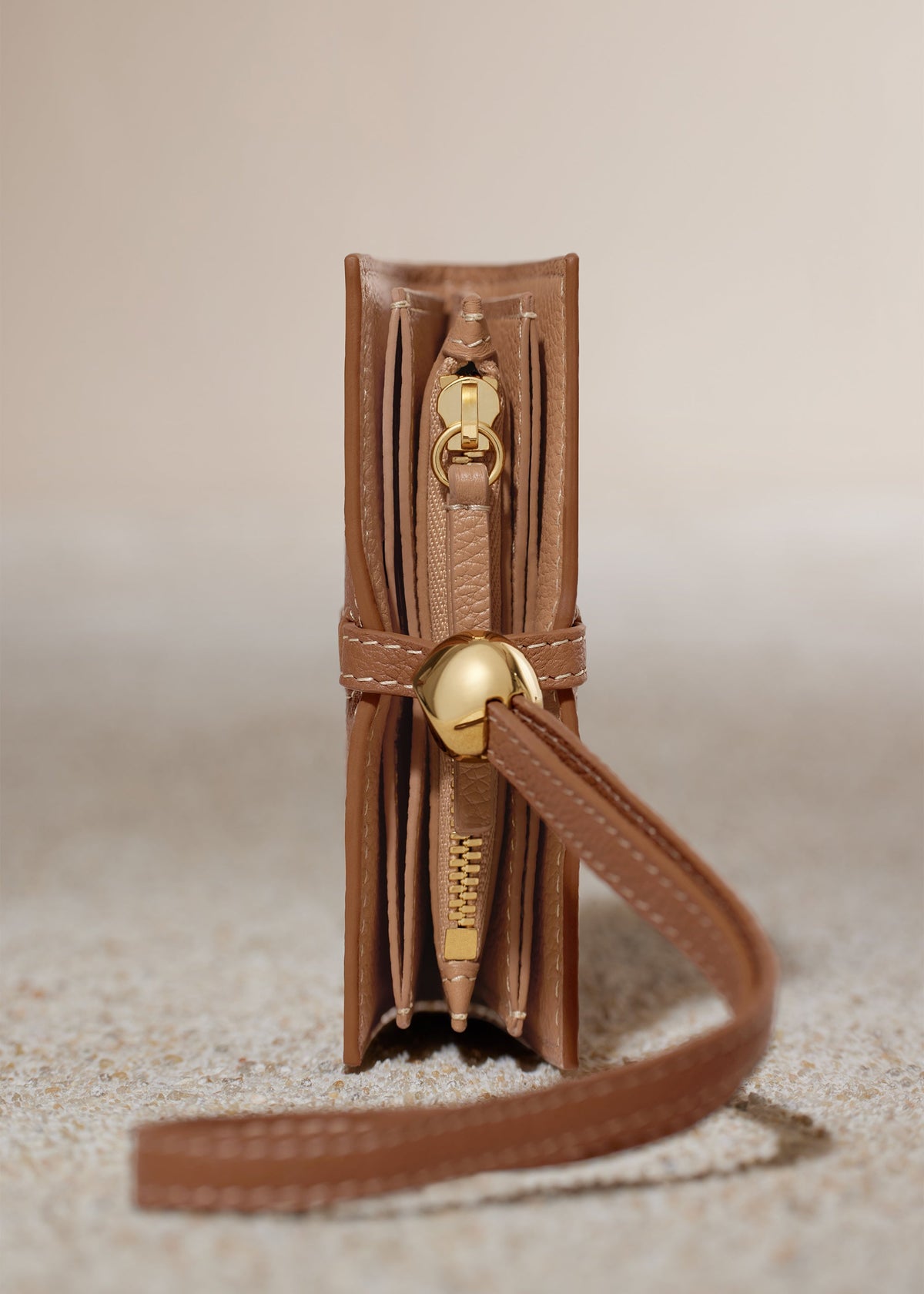 Porte cartes Kayé - Duo Camel Grainé