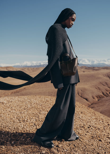 Cyme Tote Nano - Ébène Grainé