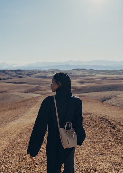 Cyme Tote Nano - Taupe Grainé