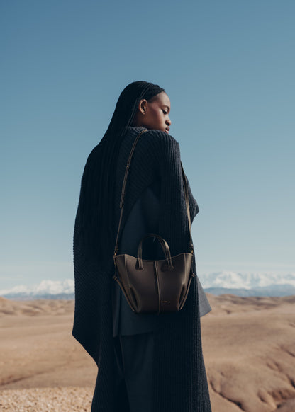 Cyme Tote Nano - Ébène Grainé