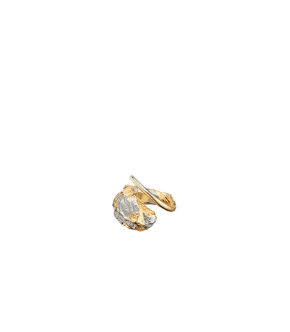 Bague Eroz - Duo palladium et dorure 24 carats