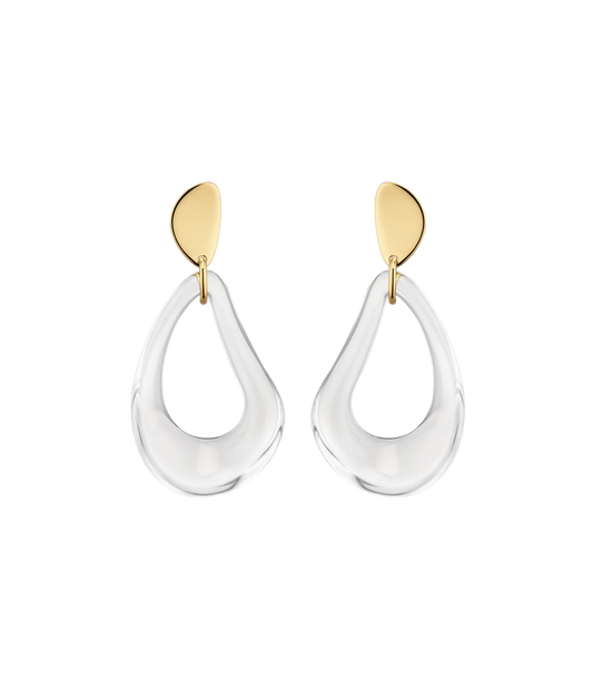 Boucles d'oreilles pendantes Naé - Verre