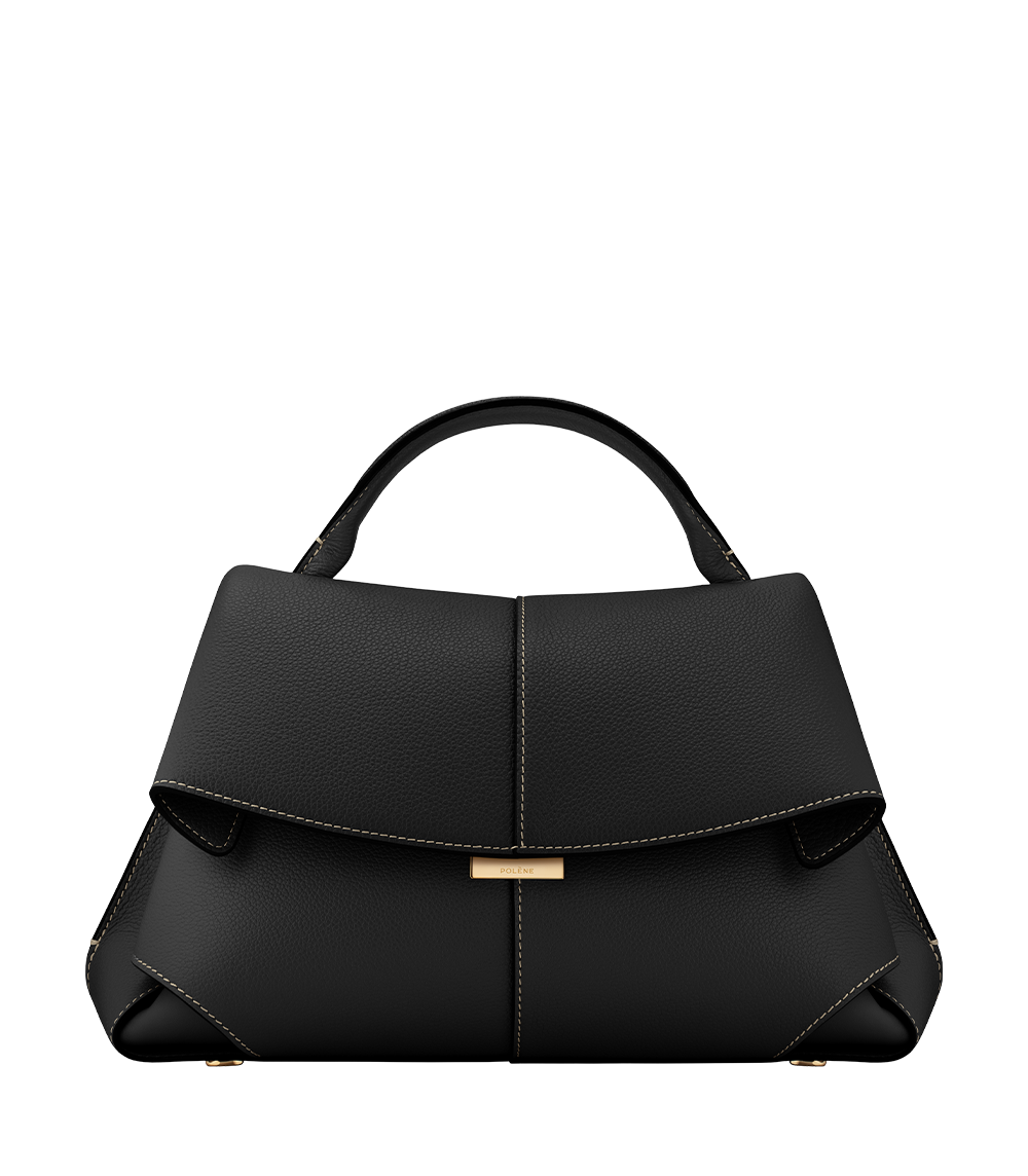 Mokki - Noir Coutures Ecrues Grainé